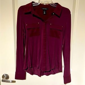 Wine Button-Down top